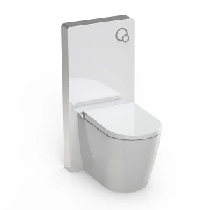 Top Quality flushing upper dual -flush toilet glass cistern for squatting pan