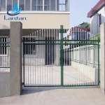 Top quality powder coated cheap small wrought iron fence gates, iron gate grill designs