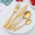 Import Top selling 2.5mm PVD GOLD color stainless steel cutlery flatware set from China