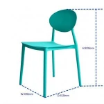 Training Office Office Round Yellow Conference Plastic Chair