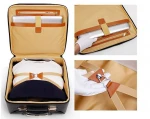 Trolley Laptop Bag  Leather Business Wheeled Cabin Sized Computer Bag  Carry On Roller Cases