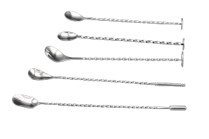 Twisted Stainless Steel Bar Spoon Long Cocktail Mixing Spoon