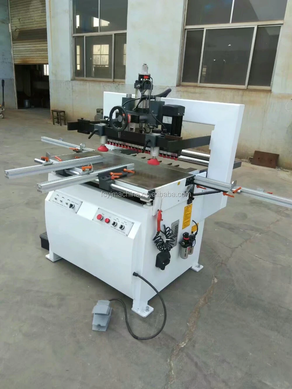 two row spindles wood boring machine woodworking drilling