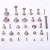 Import Two Side Silver Black Round  Double Head Male Female Rivet  Stainless Steel Brass Rivet for Leather And Bags from China