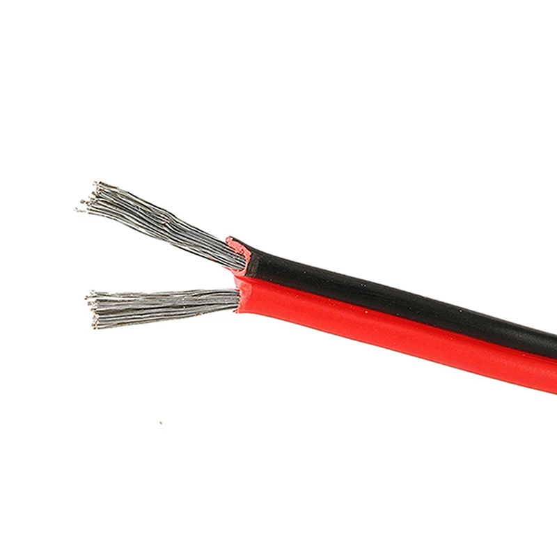 UL2468 Red Black 2 Pin Speaker Cable for Surround Sound HiFi Car Audio System Flat Electrical Cable