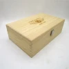 Unfinished home decoration pure rectangle wooden storage box