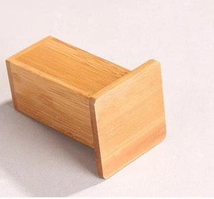 unique bamboo engraved logo toothpick holder