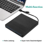 USB 3.0 External Optical Drive Portable External Type-C CD Burner High Speed CD/DVD Player TF/SD Card Reader For Windows Linux