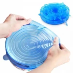 USSE Silicone Stretch Lids Keeping Food Fresh, Reusable, Durable and Expandable Fit Various Sizes and Shapes of Containers