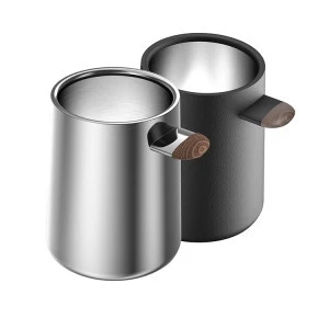 Vacuum Double Wall stainless steel coffee mug cup with Wood Handle White or Black Color Coffee Dripper Set
