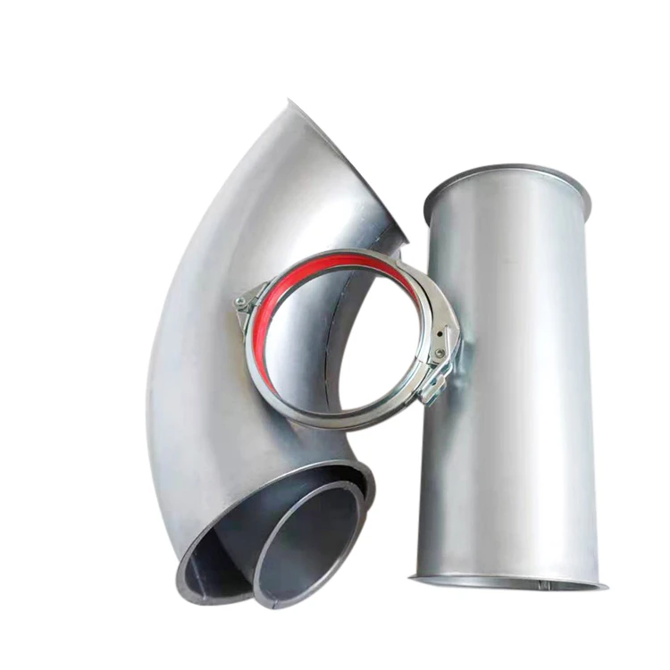 Ventilation duct pipe fittings galvanized air duct pressed ductwork bend