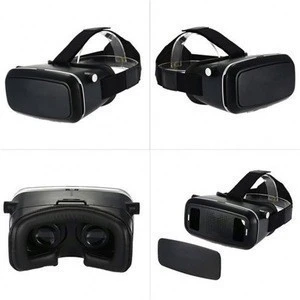 VR Helmet Cardboard Virtual Reality Glasses Mobile Phone 3D Video Movie for 4.7-6.0" Smartphone with Gamepad