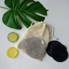 washable Reusable 8CM bamboo velvet Face  Cleansing Makeup Remover pad