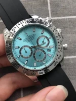 Watches Original Top Brand Fashion Rubber Wristwatch Casual Quartz Mens Watch New Calendar hands Clock
