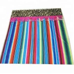 Waterproof Bathroom Fringe Leopard Pink Serape Shower Curtain