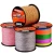 Import WEIHE 500M 4 braided colorfast 0.10mm-0.6mm multiple colour PE fishing line from China