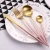 Import Western 72Pcs High Quality Metal Spoon And Fork Gift 304 Stainless Steel Flatware Set from China