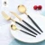 Import western rose gold plated coating full stainless steel cutlery set flatware dinnerware set tableware set from China