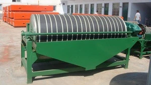 Wet And Dry Drum Magnetic Separator Model CTB1050, Magnetic Mineral Separator Machine, High Efficiency Wet Iron Powder Magnetic
