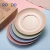 Import Wheat straw BPA free plastic food dish plate lightweight salad cake dishes unbreakable dinner plates tableware from China