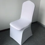 white Cheap spandex banquet hall chair cover