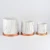 Import White Marble Color Effect Ceramic Flower Pot Set Planter With Plate Tray from China