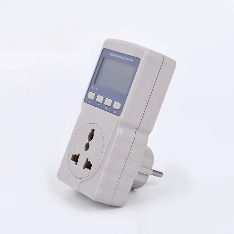 White Plastic Material Analog and Digital  Electrical Micro Power Meter