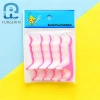 Wholesale 25pcs dental floss picks manufacturing holder flosser tooth cleaning for all people