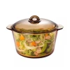 wholesale 2L  3L  5L  Amber Temperature Resistance Glass Soup Cooking Pot