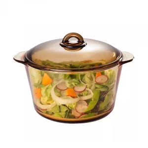 wholesale 2L  3L  5L  Amber Temperature Resistance Glass Soup Cooking Pot