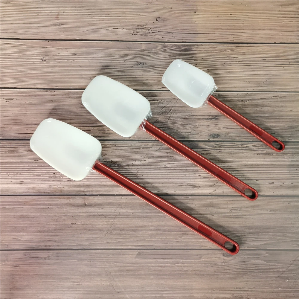 Wholesale Best cooking kitchen plastic cake spatula / food grade silicone plastic spatula