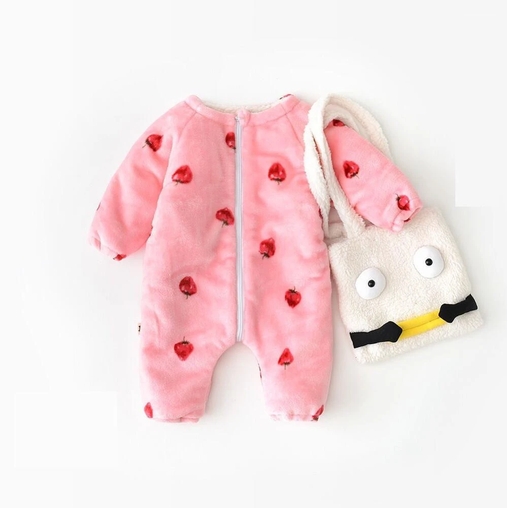 Wholesale boutique children pajamas soft flannel romper baby sleeping bag sleepwear
