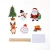 Wholesale christmas cupcake toppers decoration paper cake topper