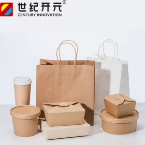 Wholesale Color Custom Logo Brown Kraft Paper Bags