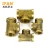 Wholesale Copper Female Tee Plumbing Fitting 1/2in 1inch 2inch Brass Tee Equal Tee for Copper Pipe Brass fittings