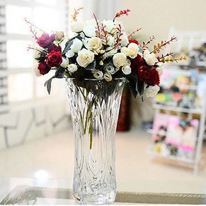 Wholesale crystal vase cheap tall glass vases