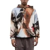 Wholesale Custom Fleece Full Dye Men Gym Hoodies Sweatshirts Sublimation 3D Printed Oversized Hoodie