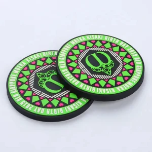 Wholesale Custom logo soft silicone pvc rubber car cup coaster for promotional gifts
