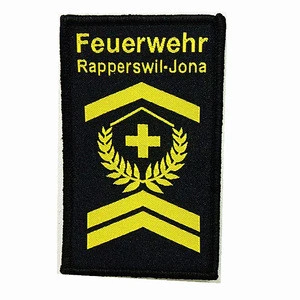 Wholesale Custom woven Patch  with hook and loops Machine Woven Badges