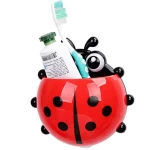 Wholesale Cute Ladybird Beetle Toothbrush Toothpaste Shelves Storage Holders & Racks Children Brush Teeth Bathroom Supply