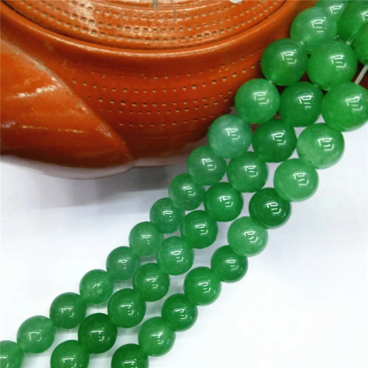 Wholesale energy stone healing crystal Semi-finished products green aventurine quartz bracelet bead