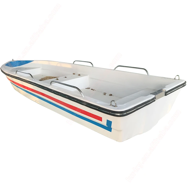 Wholesale fiberglass Floor Fishing Rowing Boat power motor boat for sale