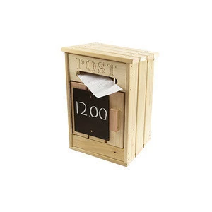 Wholesale High Quality Eco-Friendly Wood Memo Box on Table Top Board Holder
