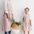 Import Wholesale hot customized kitchen painting cooking pink linen cotton kids aprons with chef hats for promotion from China