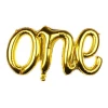 Wholesale Hot Sell Boy Girl One Conjoined Letter Foil Balloon For Baby Shower Happy Birthday Party Decoration Script Balloons