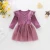 Wholesale Infant Boutique Clothing Newborn Baby Dresses Girls Baby Ribbed Ruffled Dresses Baby Ribbed Romper Dress