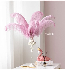 Wholesale Large High quality carnival White ostrich feather for wedding decoration