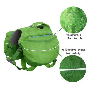 Wholesale Luxury traveling dog carrier bag Outdoor Camping  Pet Accessories  Adjustable Large Pet Backpack Dog saddle Bag
