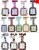 Import Wholesale Mix 29colors Nurse Pocket Watch Dia 38MM Brooches Silicone Leopard Quartz Square Nurse Watch from China