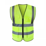 wholesale multi color pocket zip security guard uniforms work reflective safety clothing men safety vest and jackets